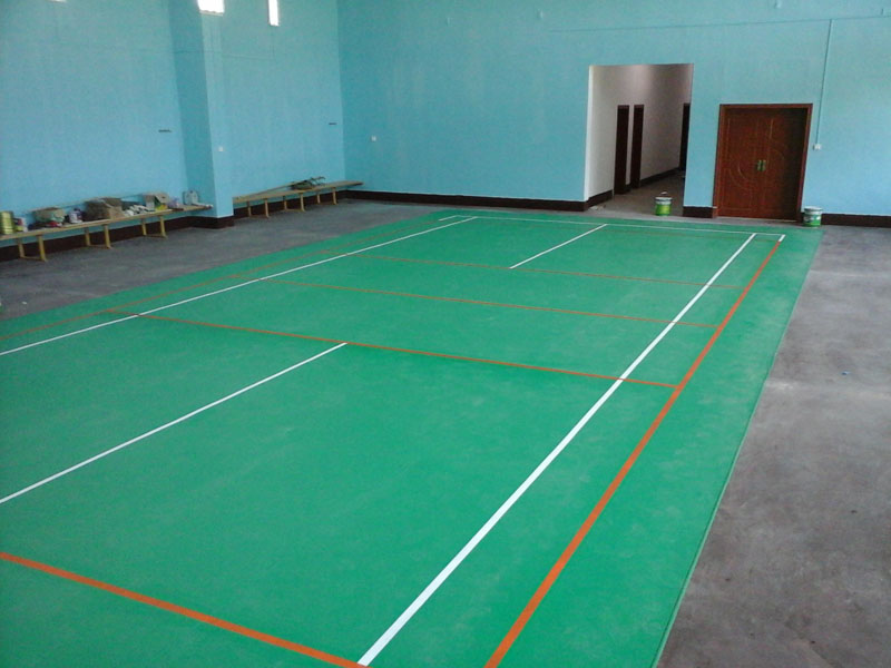 PVC运动地板 乒乓球羽毛球篮球运动地胶 健身房耐磨地板胶厂家